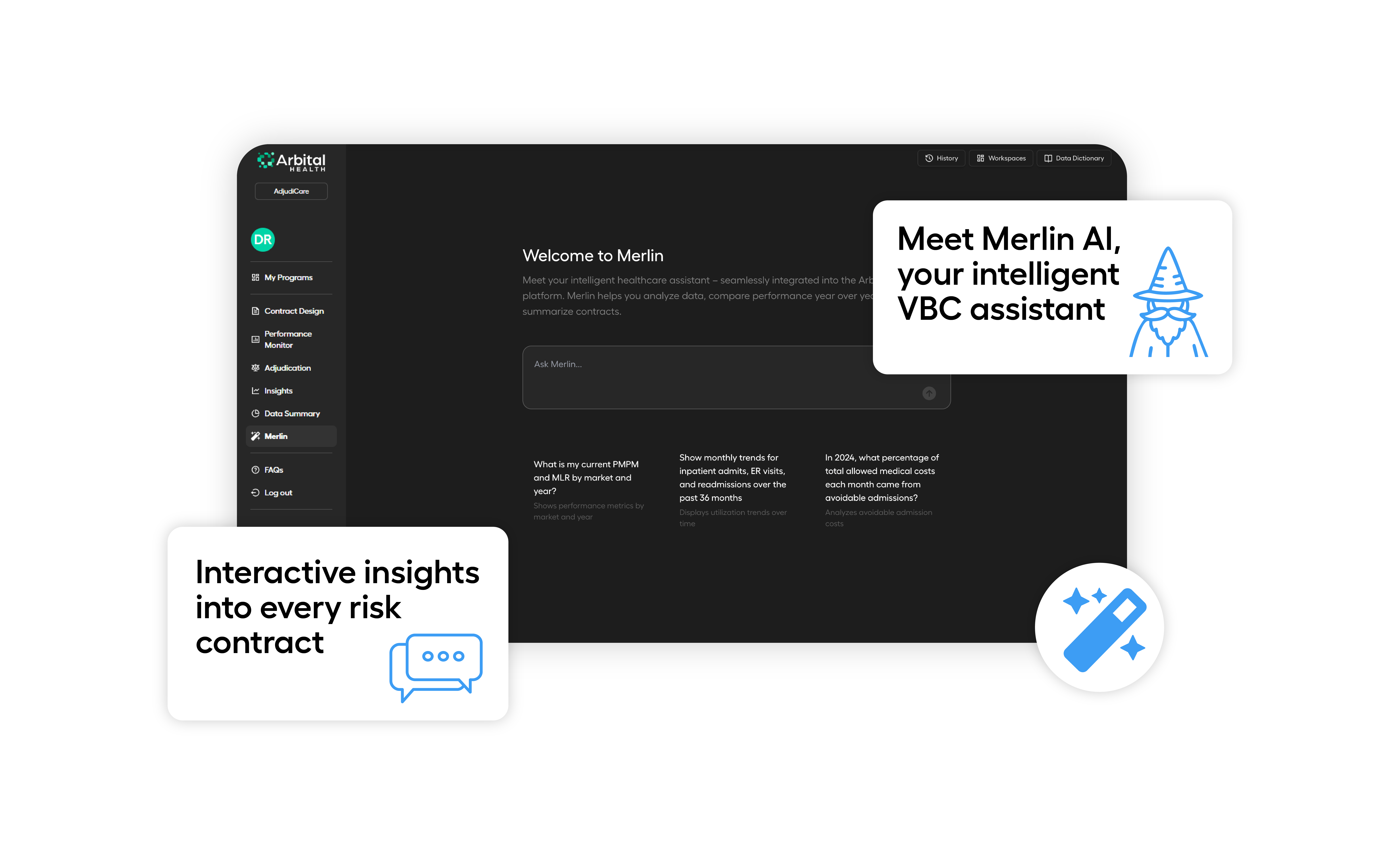 Merlin AI - Designed Mockup for Website